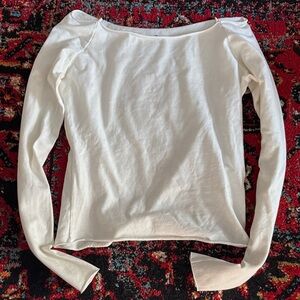 Brandy Melville Cream Long Sleeve Top
